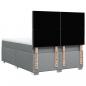 Preview: Boxspringbett mit Matratze Hellgrau 140x200 cm Stoff