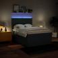 Preview: Boxspringbett mit Matratze Blau 140x200 cm Stoff