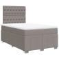 Preview: Boxspringbett mit Matratze Taupe 120x200 cm Stoff