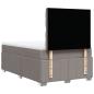 Preview: Boxspringbett mit Matratze Taupe 120x200 cm Stoff