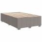Preview: Boxspringbett mit Matratze Taupe 120x200 cm Stoff