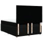 Preview: Boxspringbett mit Matratze Schwarz 140x190 cm Stoff