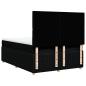 Preview: Boxspringbett mit Matratze Schwarz 140x190 cm Stoff