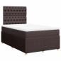 Preview: Boxspringbett mit Matratze Dunkelbraun 120x200 cm Stoff