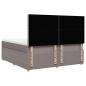 Preview: Boxspringbett mit Matratze Taupe 200x200 cm Stoff
