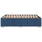 Preview: Bettgestell ohne Matratze Blau 160x200 cm Stoff