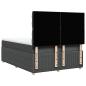 Preview: Boxspringbett mit Matratze Dunkelgrau 140x190 cm Stoff
