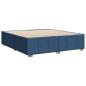 Preview: Bettgestell ohne Matratze Blau 180x200 cm Stoff