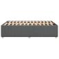 Preview: Bettgestell Dunkelgrau 120x190 cm Stoff