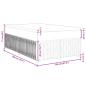 Preview: Boxspringbett mit Matratze Blau 120x200 cm Stoff