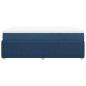 Preview: Boxspringbett mit Matratze Blau 120x200 cm Stoff