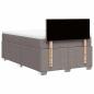 Preview: Boxspringbett mit Matratze Taupe 120x200 cm Stoff