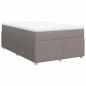 Preview: Boxspringbett mit Matratze Taupe 120x200 cm Stoff