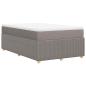 Preview: Boxspringbett mit Matratze Taupe 120x200 cm Stoff