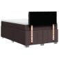 Preview: Boxspringbett mit Matratze Dunkelbraun 120x200 cm Stoff