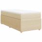 Preview: Boxspringbett mit Matratze Creme 100x200 cm Stoff