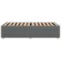 Preview: Bettgestell ohne Matratze Dunkelgrau 100x200 cm Stoff