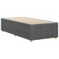 Preview: Bettgestell ohne Matratze Dunkelgrau 100x200 cm Stoff
