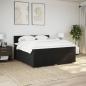 Preview: Boxspringbett mit Matratze Schwarz 180x200 cm Stoff