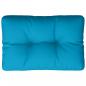 Preview: Palettenkissen Hellblau 50x40x12 cm Stoff