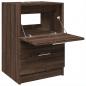 Preview: Waschbeckenunterschrank Braun Eichen-Optik 40x37x59 cm