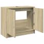 Preview: Waschbeckenunterschrank Sonoma-Eiche 63x29x55 cm Holzwerkstoff