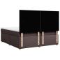 Preview: Boxspringbett mit Matratze Dunkelbraun 180x200 cm Stoff