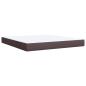 Preview: Boxspringbett mit Matratze Dunkelbraun 180x200 cm Stoff