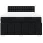Preview: Boxspringbett mit Matratze Schwarz 160x200 cm Stoff