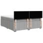 Preview: Boxspringbett mit Matratze Hellgrau 180x200 cm Stoff