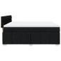 Preview: Boxspringbett mit Matratze Schwarz 180x200 cm Stoff
