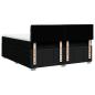 Preview: Boxspringbett mit Matratze Schwarz 180x200 cm Stoff