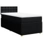 Preview: Boxspringbett mit Matratze Schwarz 90x200 cm Stoff