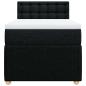 Preview: Boxspringbett mit Matratze Schwarz 90x200 cm Stoff