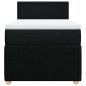 Preview: Boxspringbett mit Matratze Schwarz 100x200 cm Stoff