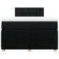 Preview: Boxspringbett mit Matratze Schwarz 120x200 cm Stoff