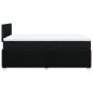 Preview: Boxspringbett mit Matratze Schwarz 120x200 cm Stoff