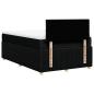 Preview: Boxspringbett mit Matratze Schwarz 120x200 cm Stoff