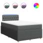 Preview: Boxspringbett mit Matratze Dunkelgrau 120x200 cm Stoff