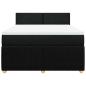Preview: Boxspringbett mit Matratze Schwarz 140x190 cm Stoff