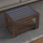 Preview: ARDEBO.de - LED-Couchtisch Braun Eichen-Optik 73x53x45 cm Holzwerkstoff