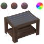 Preview: LED-Couchtisch Braun Eichen-Optik 73x53x45 cm Holzwerkstoff
