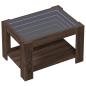 Preview: LED-Couchtisch Braun Eichen-Optik 73x53x45 cm Holzwerkstoff