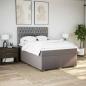 Preview: Boxspringbett mit Matratze Taupe 160x200 cm Stoff