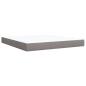 Preview: Boxspringbett mit Matratze Taupe 180x200 cm Stoff