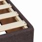 Preview: Boxspringbett mit Matratze Dunkelbraun 180x200 cm Stoff
