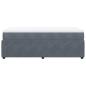 Preview: Boxspringbett mit Matratze Dunkelgrau 80x200 cm Samt