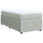 Preview: Boxspringbett mit Matratze Hellgrau 100x200 cm Samt