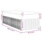 Preview: Boxspringbett mit Matratze Hellgrau 100x200 cm Samt