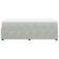 Preview: Boxspringbett mit Matratze Hellgrau 100x200 cm Samt